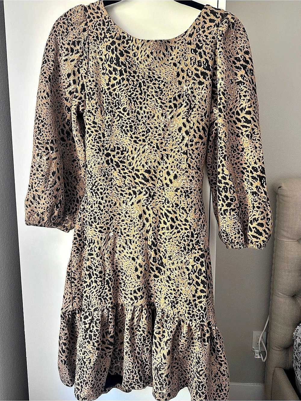 Maeve by Anthropologie Leopard Print Mini Dress Size 6 NWT